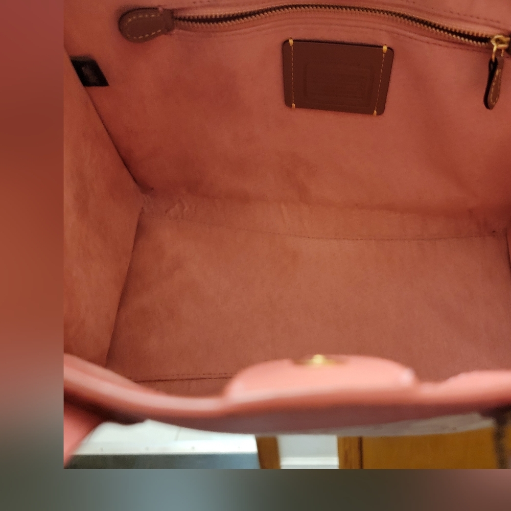 Coach Field Tote 30 In Signature Jacquard No. C3282 - Picture 12 of 13